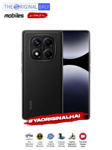 Redmi Note 14 Pro - 12GB RAM - 512GB Storage - PTA Approved - 12 Months Warranty - Black - The Original Bro Mobiles - TOB33
